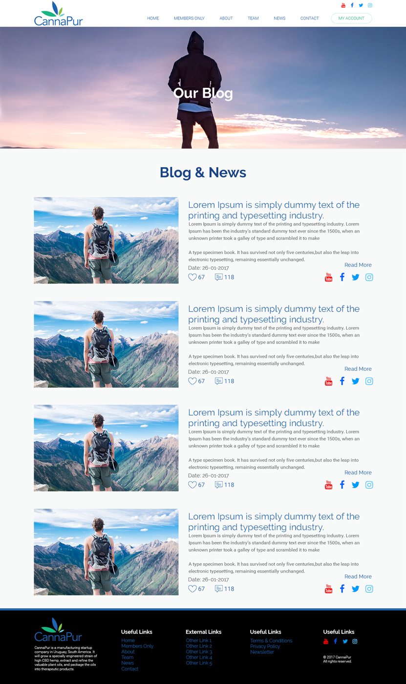 Web Design by Creeative Icon for CannaPur | Design #13651175