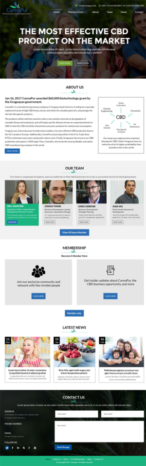 Web Design by Creative Usha for CannaPur | Design: #13652626