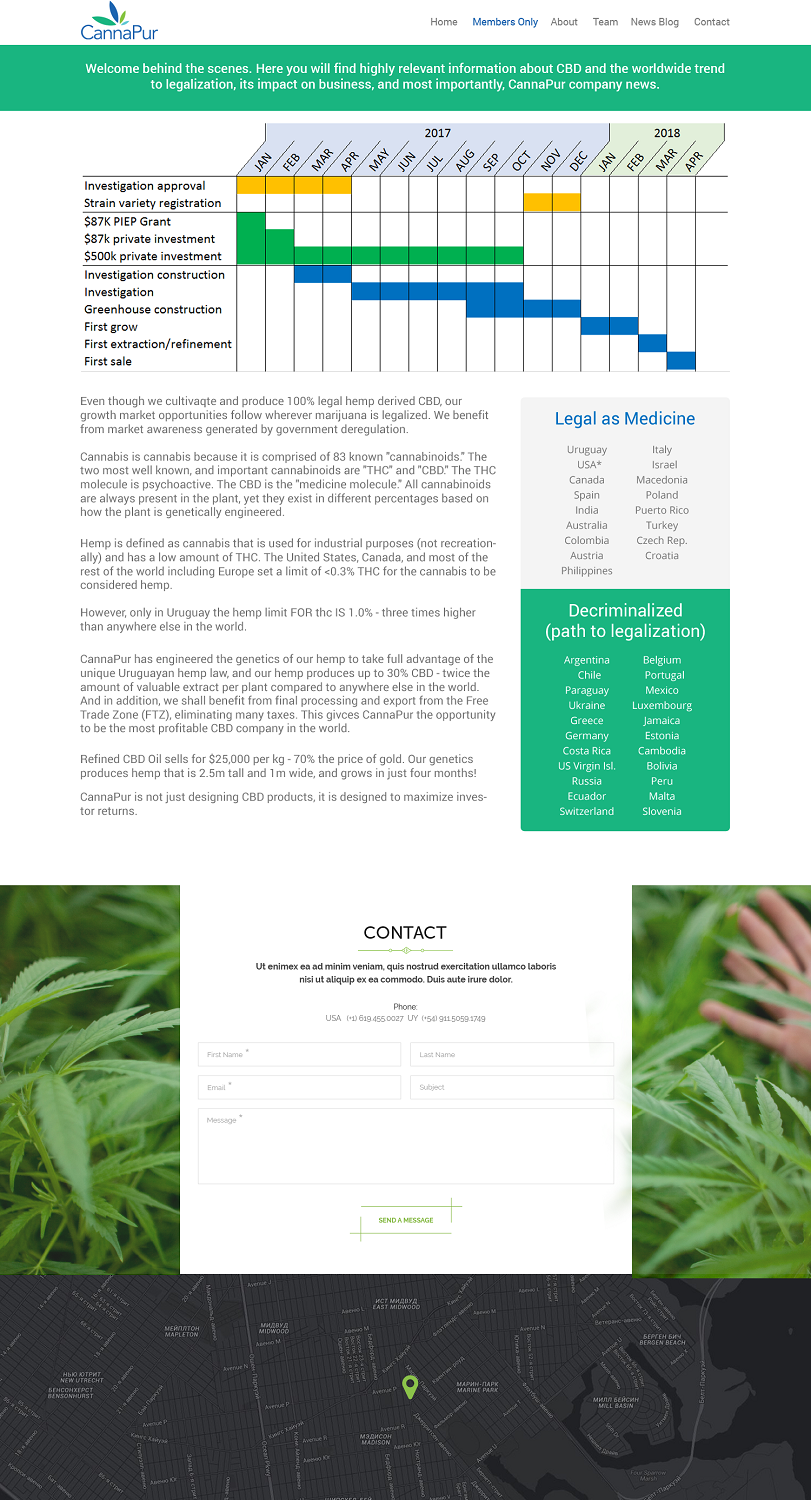 Web Design by Ayesha Khan for CannaPur | Design #13607101