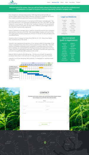 Web Design by Ayesha Khan for CannaPur | Design: #13628931