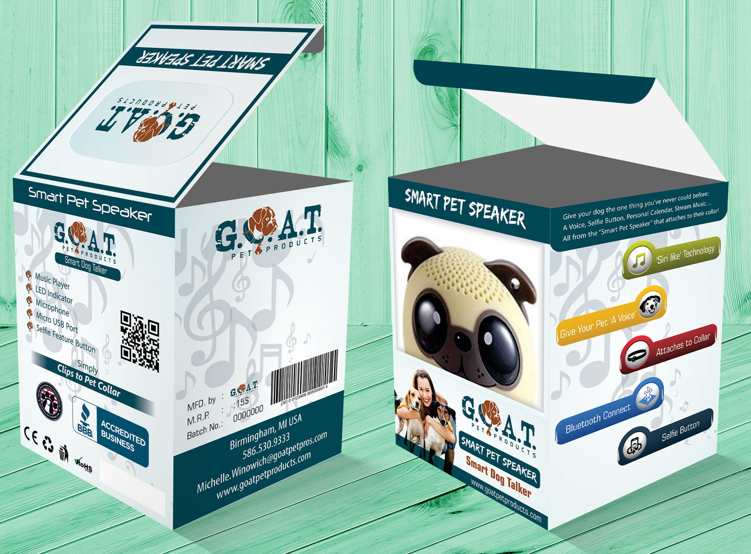 Packaging Design by Petter Goms for G.O.A.T. Pet Pros | Design #13646645
