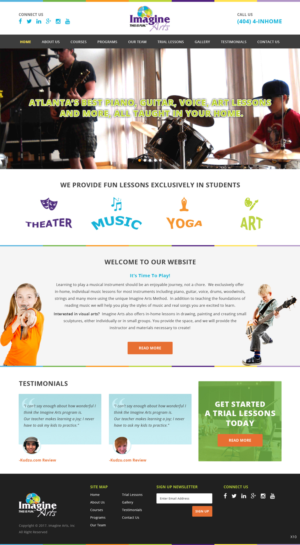 Diseño Web por pb para Imagine Arts, Inc. | Diseño: #13627834