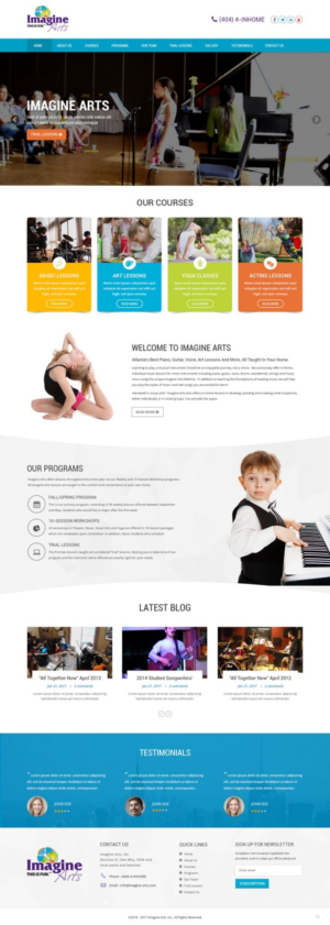 Diseño Web por pb para Imagine Arts, Inc. | Diseño: #13627854