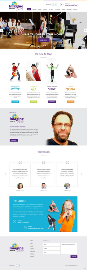 Diseño Web por pb para Imagine Arts, Inc. | Diseño: #13627890