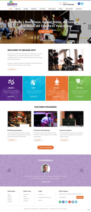 Diseño Web por pb para Imagine Arts, Inc. | Diseño: #13627897