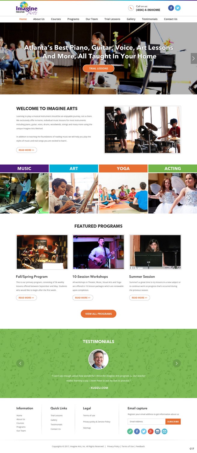 Diseño Web por pb para Imagine Arts, Inc. | Diseño #13627898