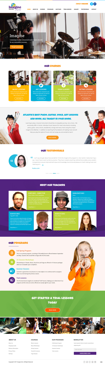 Diseño Web por pb para Imagine Arts, Inc. | Diseño #13924575