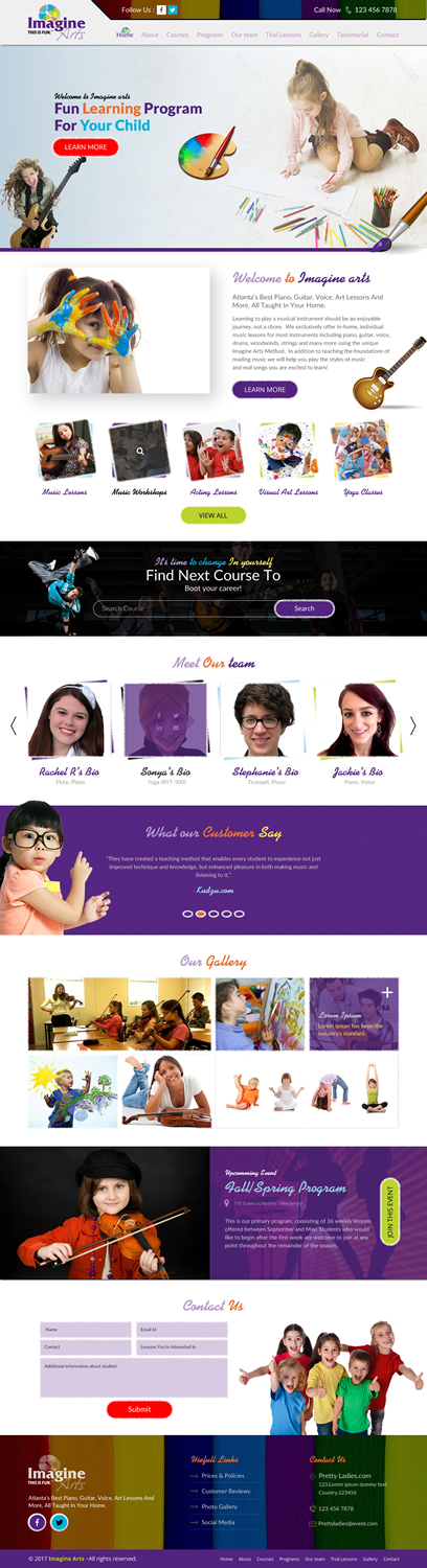 Diseño Web por rightway para Imagine Arts, Inc. | Diseño #13624852