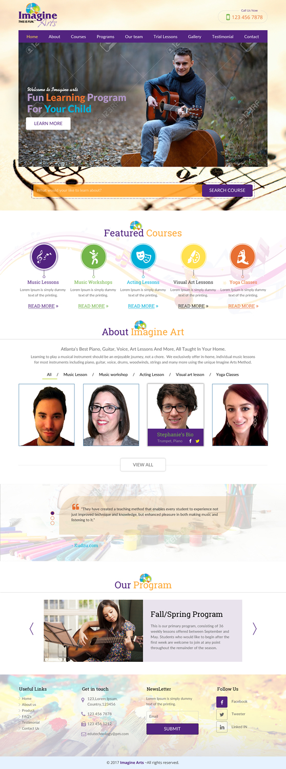 Diseño Web por rightway para Imagine Arts, Inc. | Diseño #13624857
