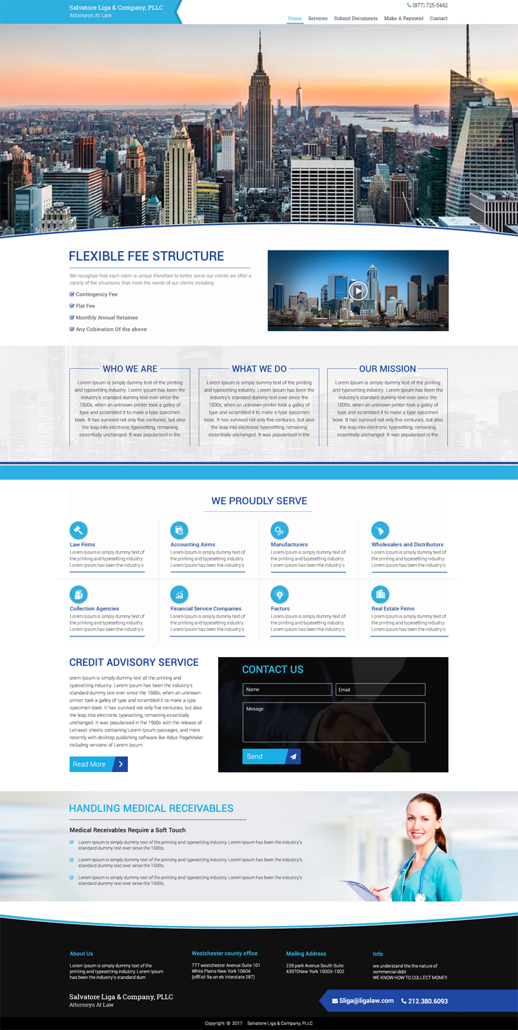 Web Design by Kingdom Vision for Salvatore J. Liga, Esq. | Design #13675194