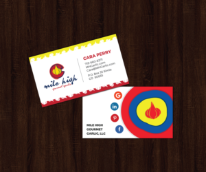 Business Card Design by JK18 for Mile High Gourmet Garlic,LLC | Design: #13712557