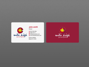 Visitenkarten-Design von Creations Box 2015 für Mile High Gourmet Garlic,LLC | Design: #13654727