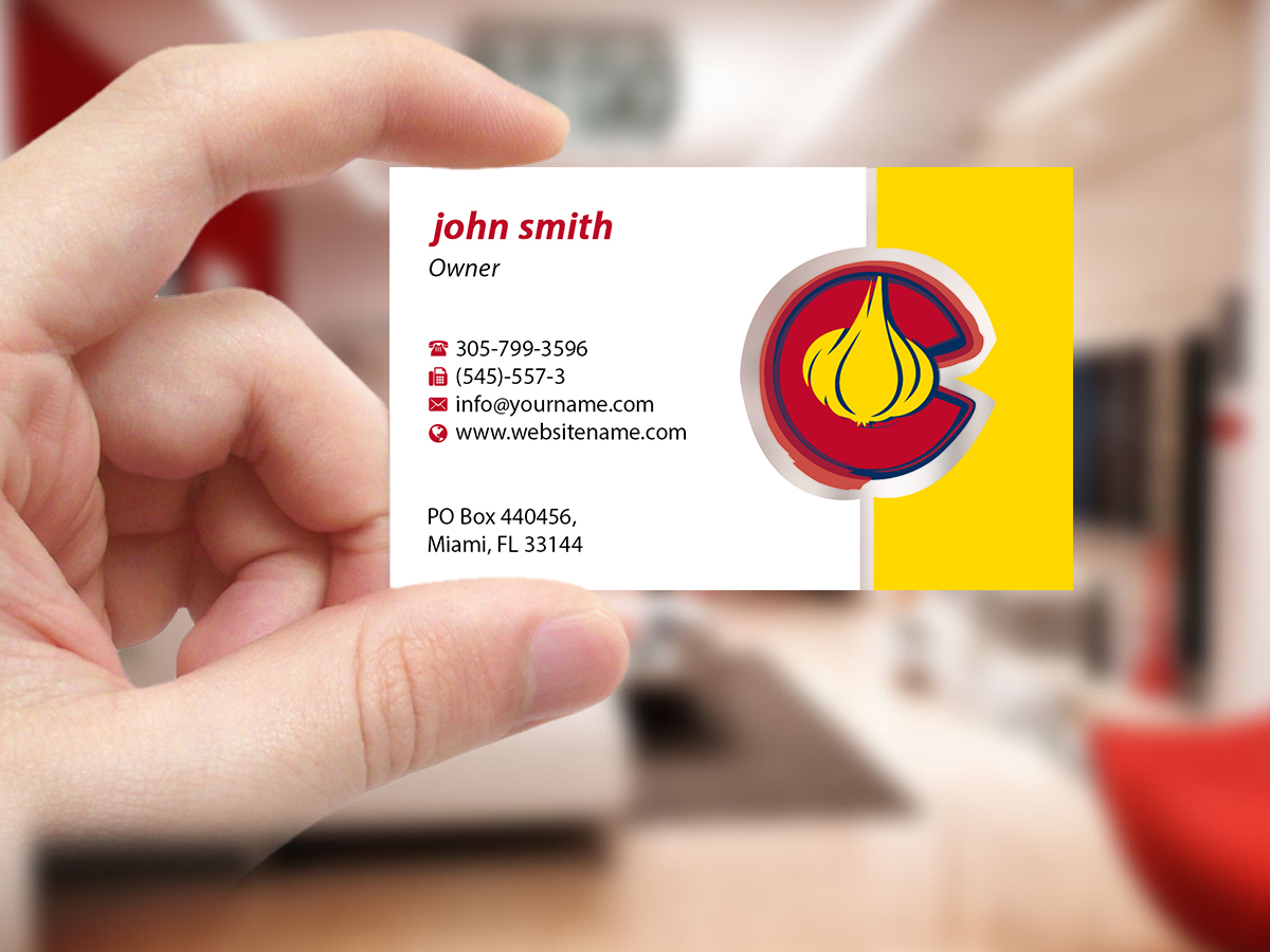 Business Card Design by Creations Box 2015 for Mile High Gourmet Garlic,LLC | Design #13654732