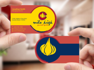 Business Card Design by Creations Box 2015 for Mile High Gourmet Garlic,LLC | Design: #13654758
