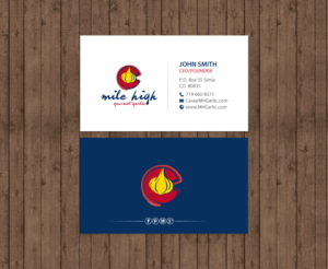 Business Card Design by chandrayaan.creative for Mile High Gourmet Garlic,LLC | Design #13659810