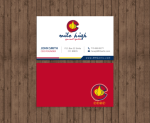 Business Card Design by chandrayaan.creative for Mile High Gourmet Garlic,LLC | Design: #13659861
