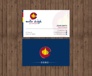 Business Card Design by chandrayaan.creative for Mile High Gourmet Garlic,LLC | Design: #13661507