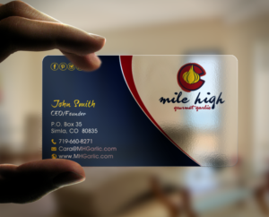 Business Card Design by chandrayaan.creative for Mile High Gourmet Garlic,LLC | Design: #13661509
