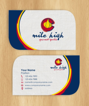 Business Card Design by IneseRo for Mile High Gourmet Garlic,LLC | Design: #13654266