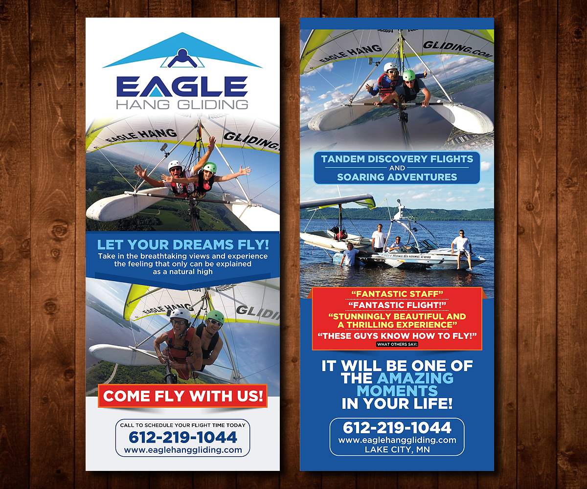 Flyer Design by Designers Hub for Eagle Hang Gliding | Design #13642306