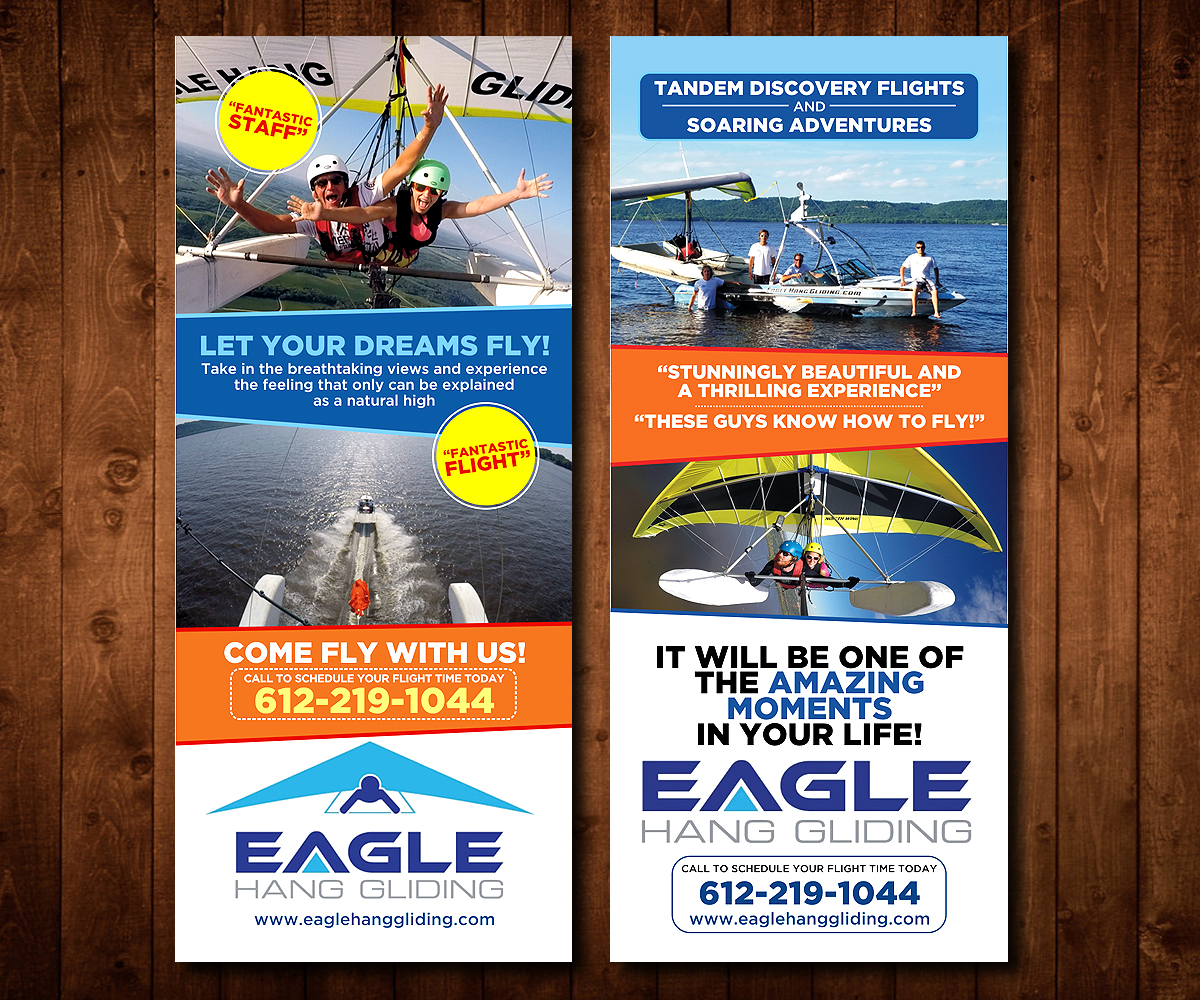 Flyer Design by Designers Hub for Eagle Hang Gliding | Design #13654103