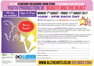 Beauty and the Beast Summer Production