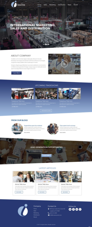Wordpress Design by pb for Isolite Marketing | Design: #13665725