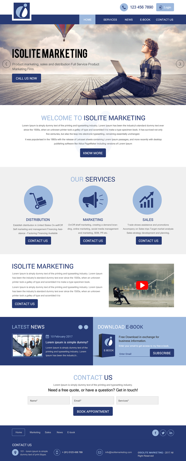 Wordpress Design by rightway for Isolite Marketing | Design #13675498