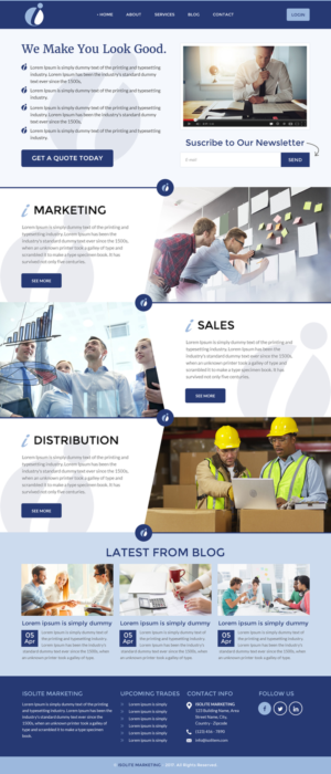 Design Wordpress par rightway pour Isolite Marketing | Design : #13675499