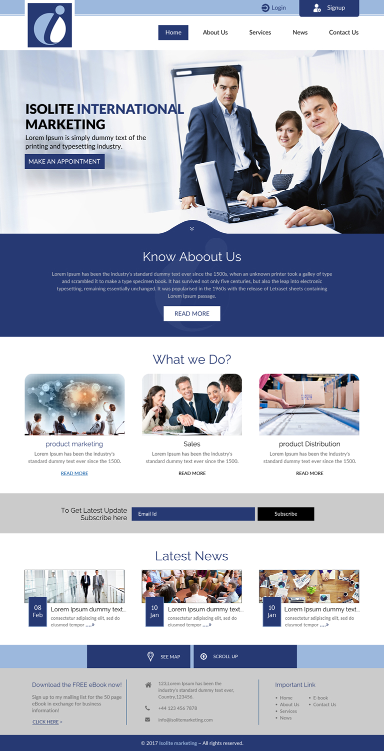 Wordpress Design by rightway for Isolite Marketing | Design #13675501