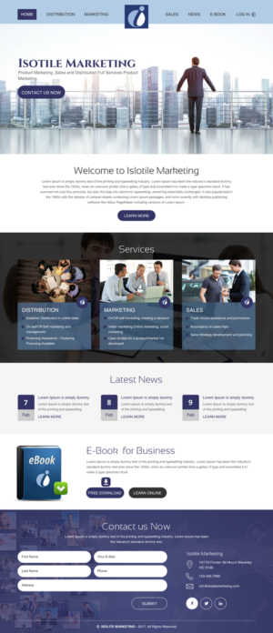 Design Wordpress par rightway pour Isolite Marketing | Design : #13675506