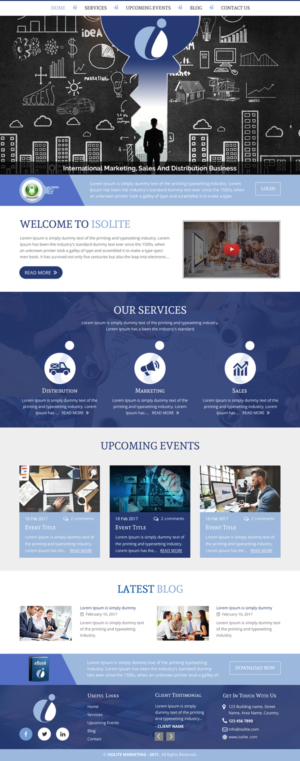 Design Wordpress par rightway pour Isolite Marketing | Design : #13675511