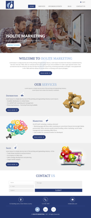 Wordpress Design by rightway for Isolite Marketing | Design: #13675517