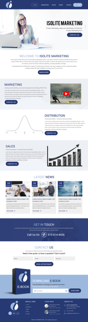 Wordpress Design by rightway for Isolite Marketing | Design: #13840055