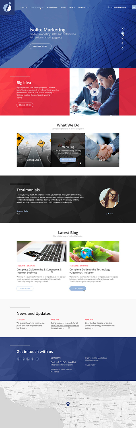 WordPress-Design von Ved Web Services für Isolite Marketing | Design #13668750