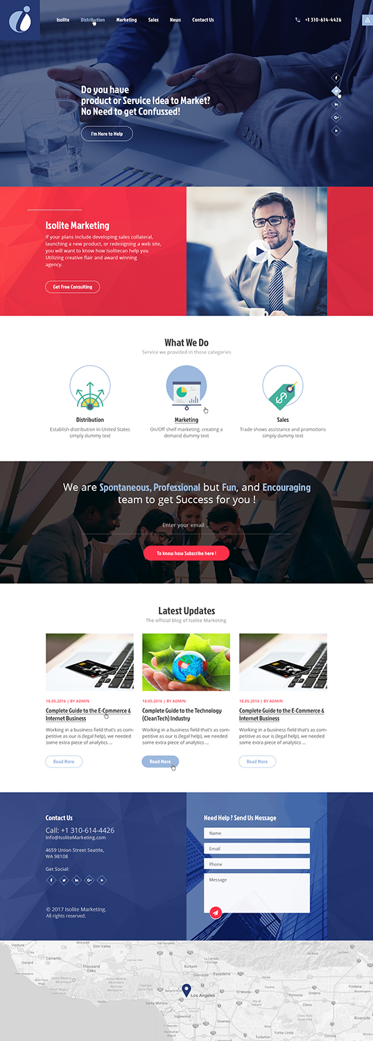 Design Wordpress par Ved Web Services pour Isolite Marketing | Design #13686968