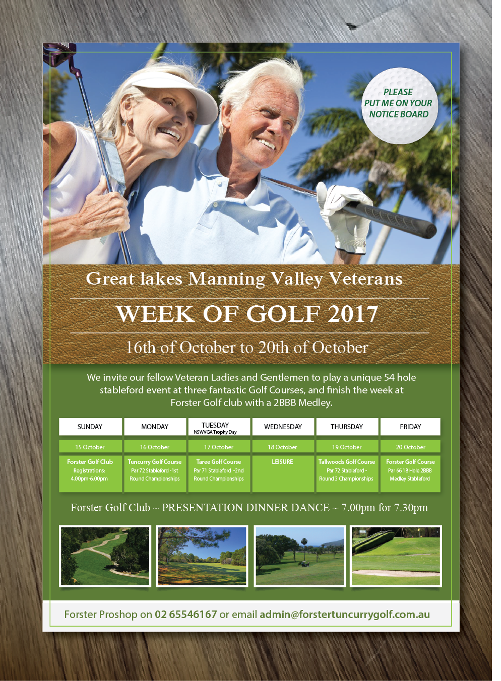 Flyer Design by alex989 for Rob Hurley's Proshop | Design #13636918
