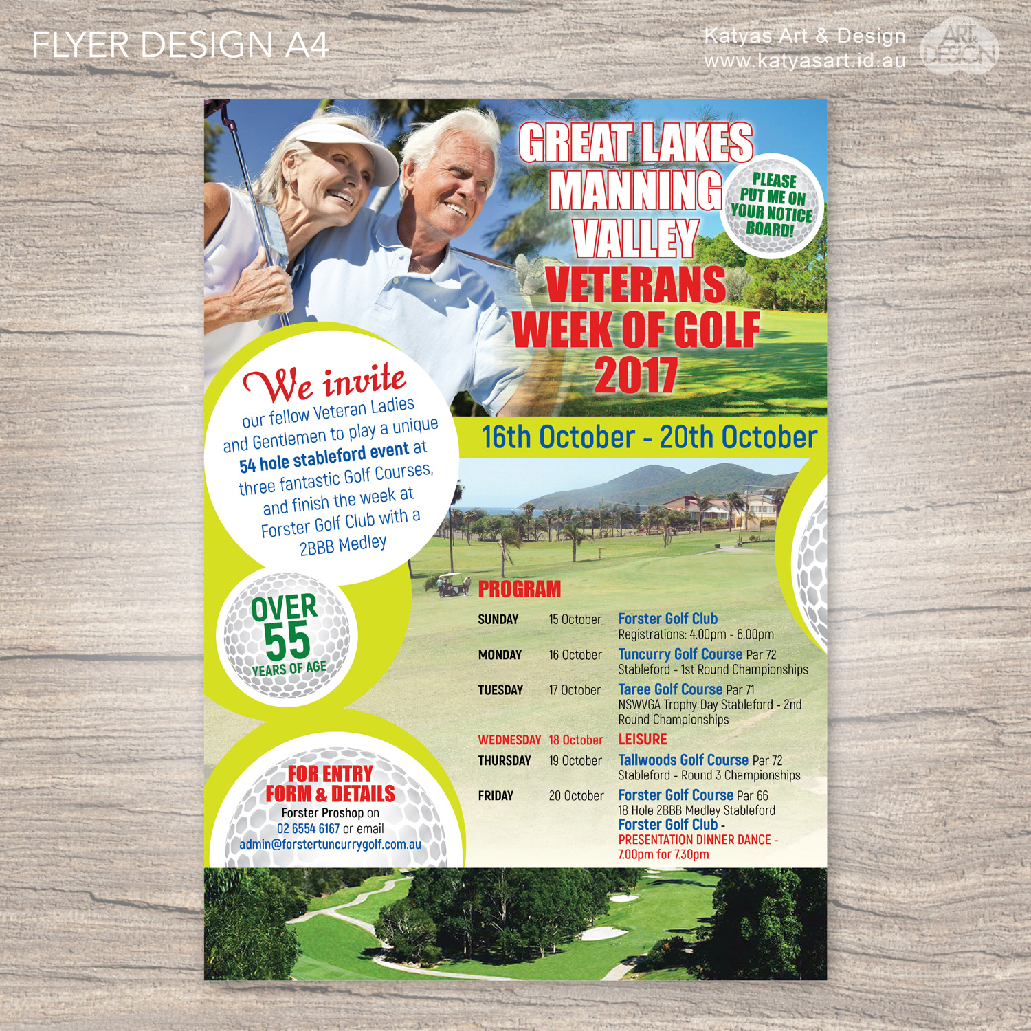 Flyer Design by Katyas Art and Design for Rob Hurley's Proshop | Design #13618560