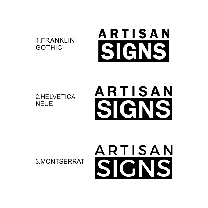 Logo Design by ronyakiz for Artisan Signs | Design #14233032