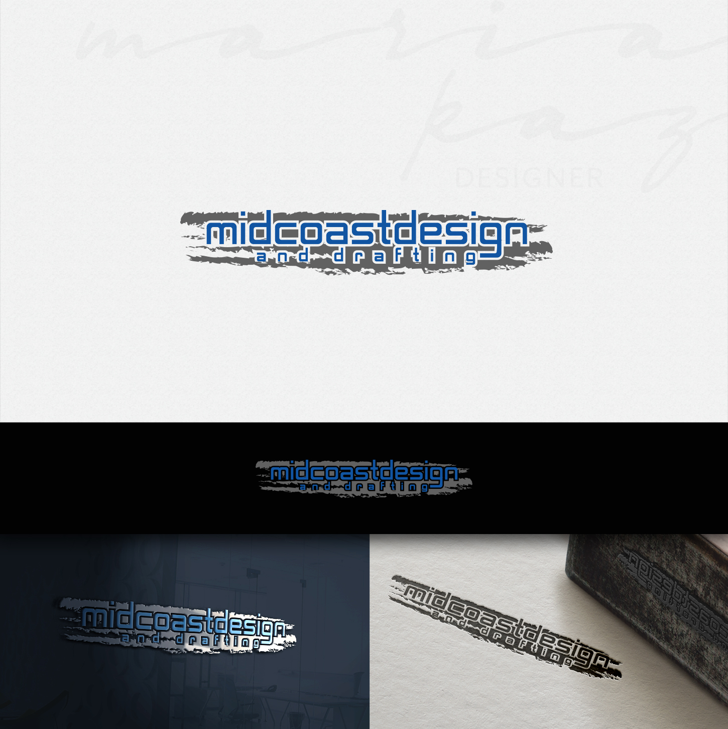 Logo Design by maria-kaz for Midcoast Design & Drafting | Design #13732956
