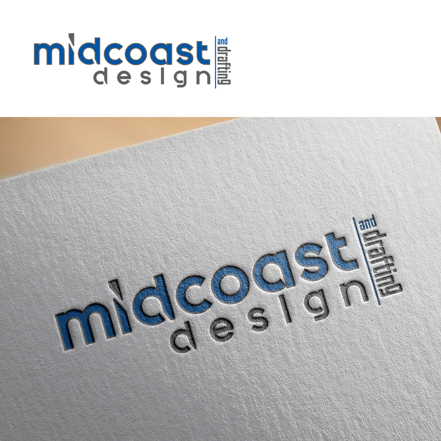 Logo Design by potonk for Midcoast Design & Drafting | Design #13808894
