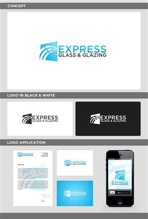 Logo Design by JohnM. for Express Glass & Glazing Pty Ltd | Design: #2500870