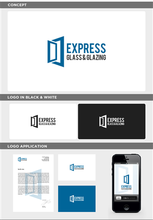 Logo Design by JohnM. for Express Glass & Glazing Pty Ltd | Design: #2502310