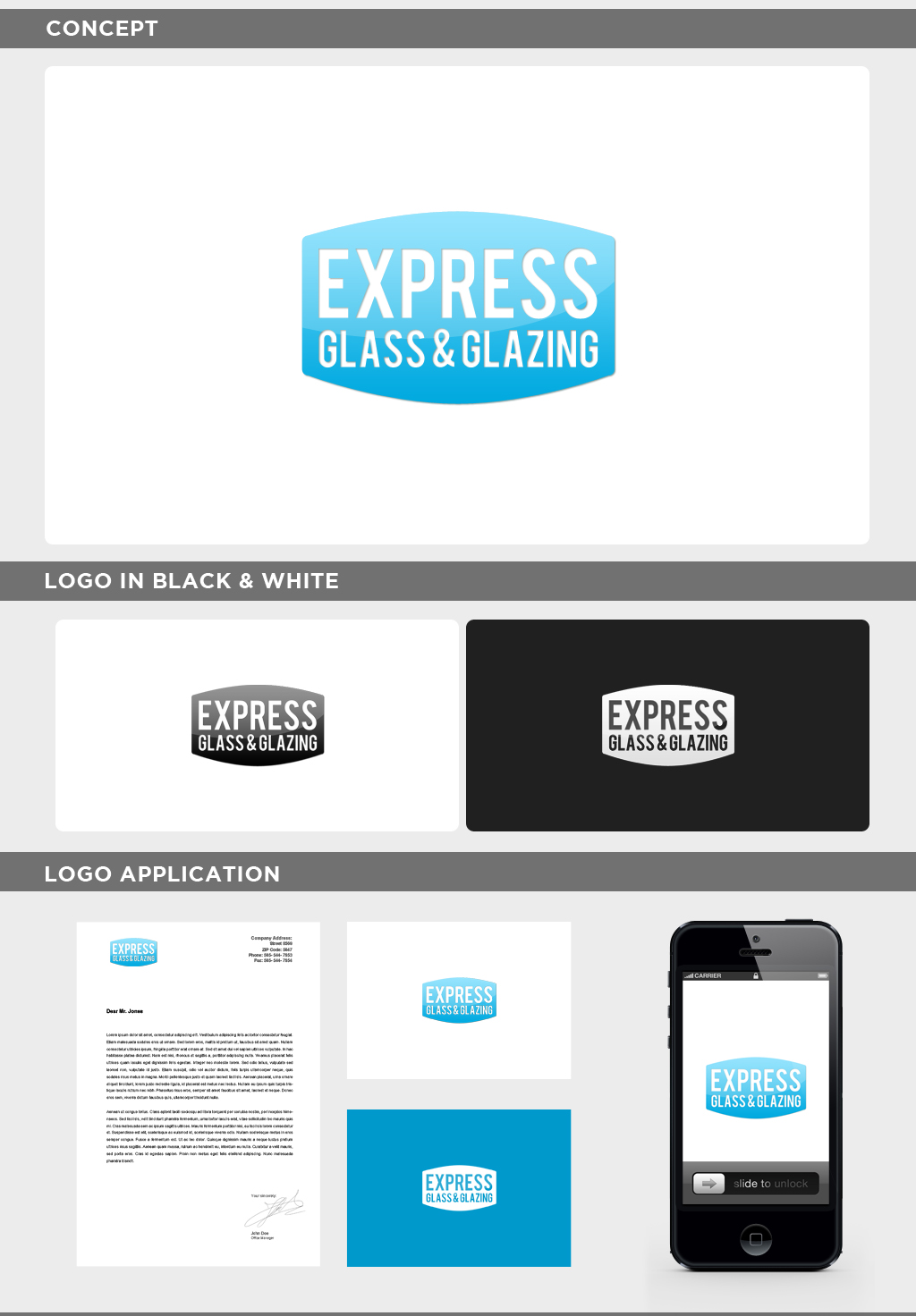 Logo Design by JohnM. for Express Glass & Glazing Pty Ltd | Design #2502572