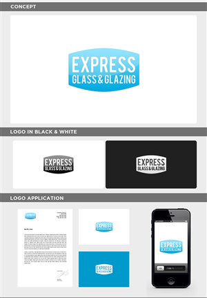 Logo Design by JohnM. for Express Glass & Glazing Pty Ltd | Design: #2502572