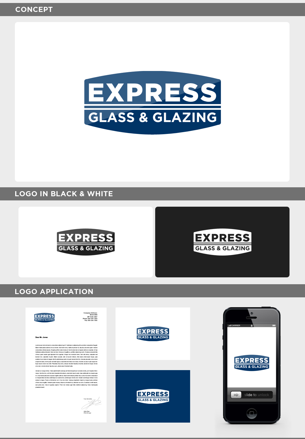 Logo Design by JohnM. for Express Glass & Glazing Pty Ltd | Design #2503288