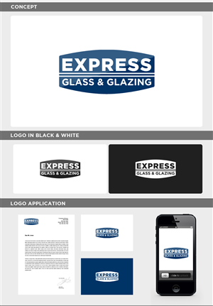 Logo Design by JohnM. for Express Glass & Glazing Pty Ltd | Design: #2503288