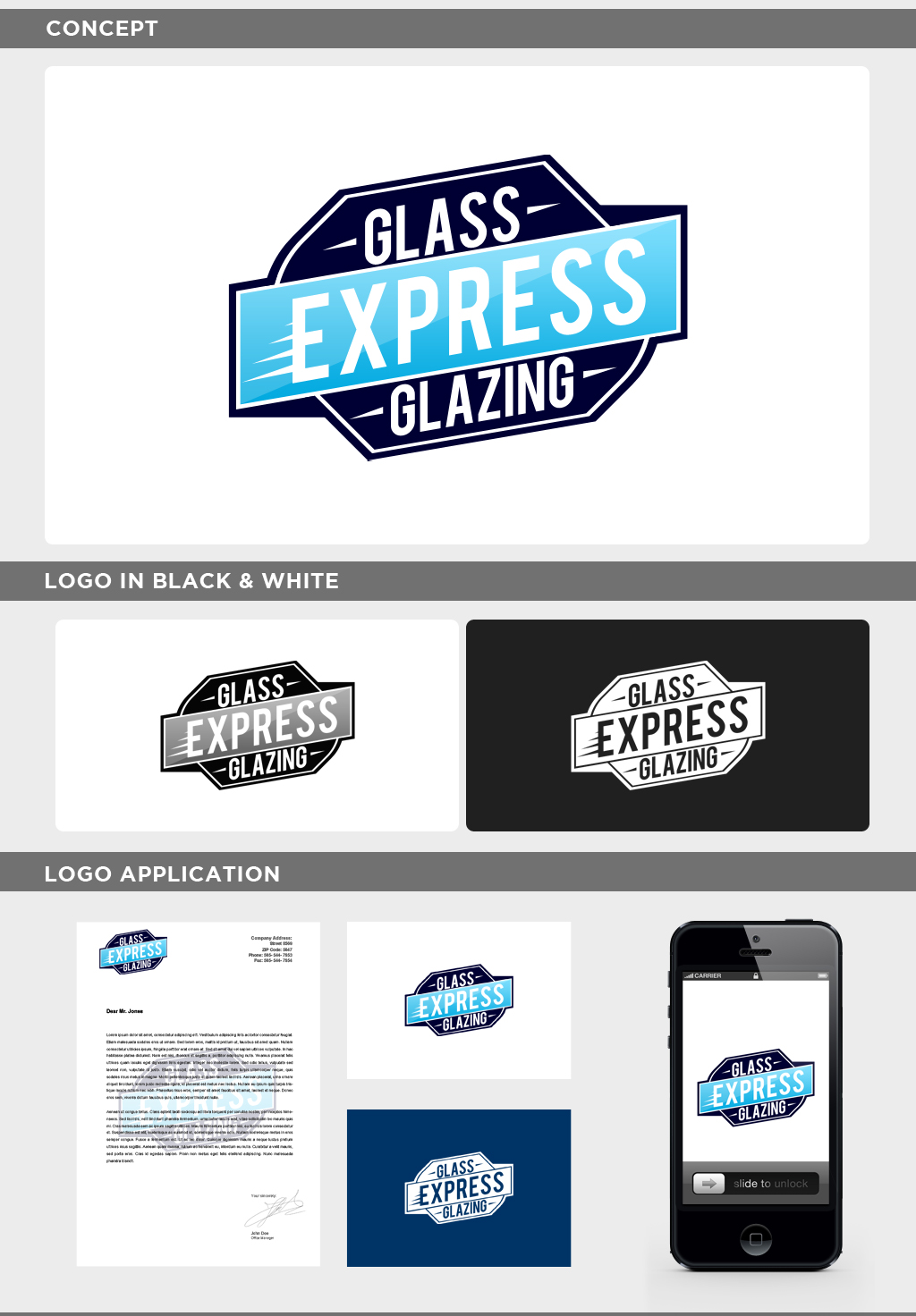 Logo Design by JohnM. for Express Glass & Glazing Pty Ltd | Design #2510699