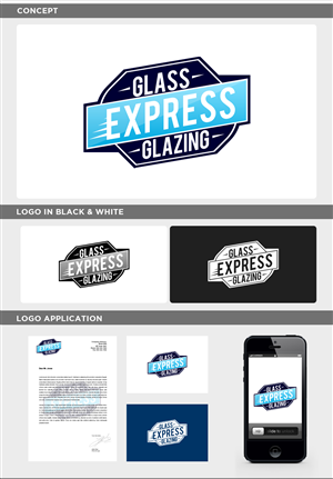 Logo Design by JohnM. for Express Glass & Glazing Pty Ltd | Design: #2510699
