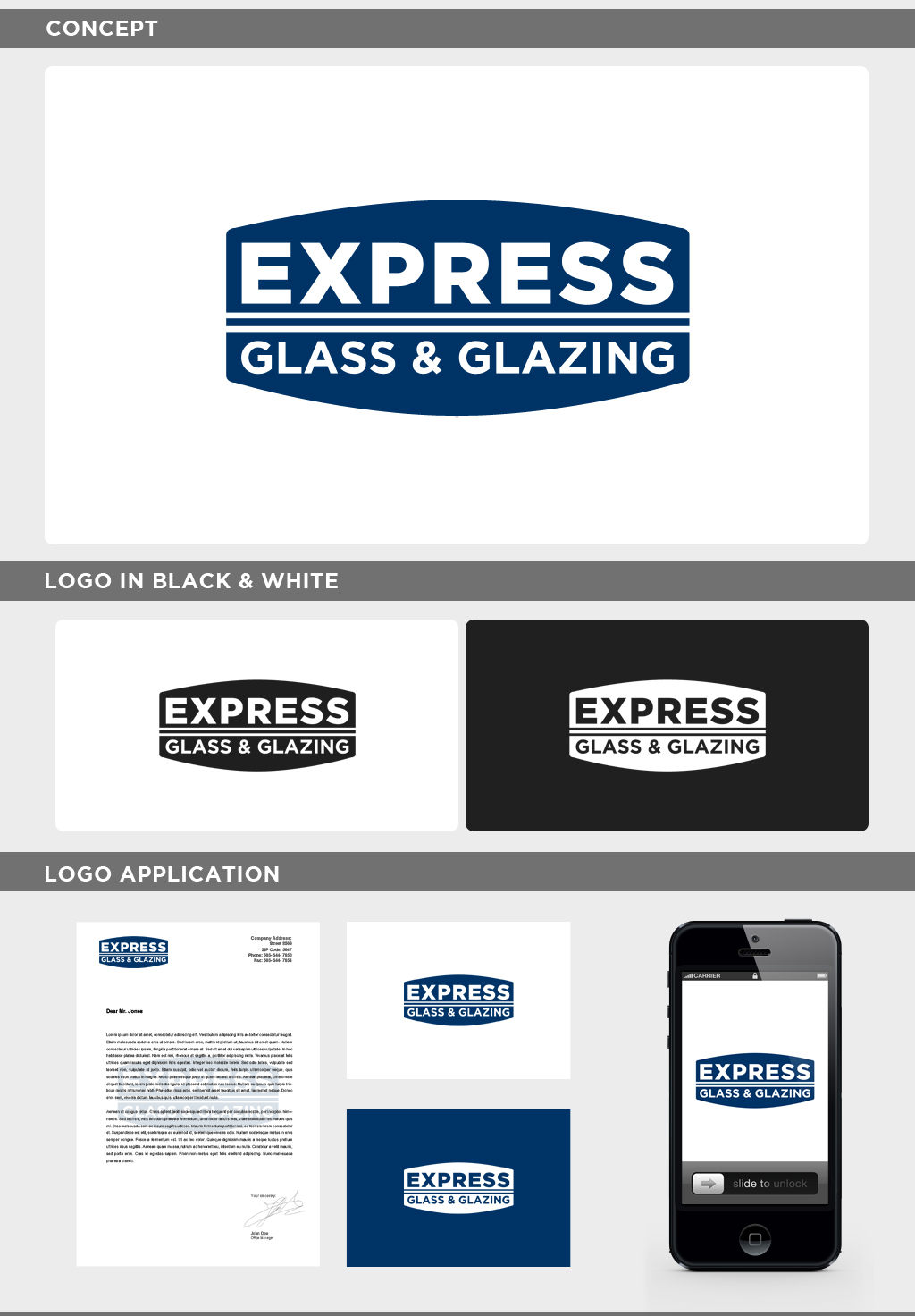 Logo Design by JohnM. for Express Glass & Glazing Pty Ltd | Design #2515746